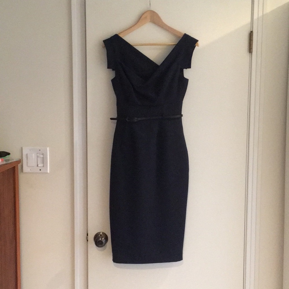 Navy black halo Jackie O dress size 2